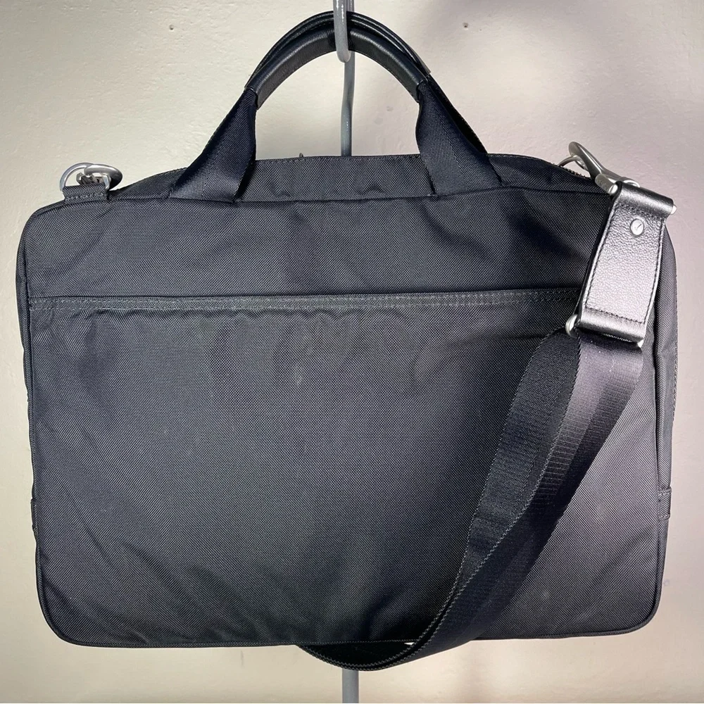 Jack Spade Warren Street Waxed Canvas Laptop Briefcase Messenger Bag